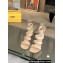 Fendi First leather high-heeled 10cm sandals Beige 2024