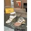 Fendi First leather high-heeled 10cm sandals White 2024