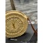 Saint Laurent round bag in raffia and vegetable-tanned leather 685601 Beige 2024
