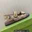 Gucci Women's sandals with Double G 771575 in GG canvas Beige 2024