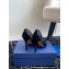Aquazzura Heel 10cm The Spy Pumps In Mesh/Suede Leather Black 2024