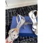 Aquazzura Heel 10cm Crystal Margarita embellished sandals Silver 2024