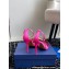 Aquazzura Heel 10cm Crystal Margarita embellished sandals Satin Fuchsia 2024