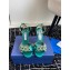 Aquazzura Heel 10cm Crystal Margarita embellished sandals Satin Green 2024
