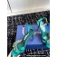 Aquazzura Heel 10cm Crystal Margarita embellished sandals Satin Green 2024
