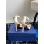 Aquazzura Heel 10cm Crystal Margarita embellished sandals Satin White 2024