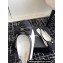 Chanel Lambskin & Grosgrain Slingbacks G45689 White/Black 2024