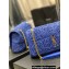 Saint Laurent jamie medium Bag in raffia 515821 Blue 2024