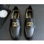 Chanel Calfskin & Metal CC Logo Moccasins G45663 Black 2024