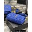Saint Laurent jamie medium Bag in raffia 515821 Blue 2024