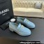 Chanel Calfskin & Metal CC Logo Moccasins G45663 Blue 2024