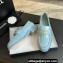 Chanel Calfskin & Metal CC Logo Moccasins G45663 Blue 2024