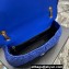 Saint Laurent jamie medium Bag in raffia 515821 Blue 2024