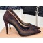 Gianvito Rossi Heel 10cm RANIA Pumps in Mesh Black with Pink Crystals 2024