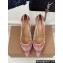 Gianvito Rossi Heel 10cm RANIA Pumps in Mesh White with Pink Crystals 2024