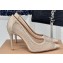 Gianvito Rossi Heel 10cm RANIA Pumps in Mesh Nude with Crystals 2024
