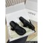 Loewe Ease toe post Women/Men sandals in goatskin Black 2024