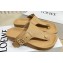 Loewe Ease toe post Women/Men sandals in goatskin Apricot 2024