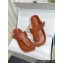 Loewe Ease toe post Women/Men sandals in goatskin Tan 2024
