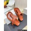 Loewe Ease toe post Women/Men sandals in goatskin Tan 2024