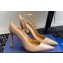 Aquazzura Heel 10cm Love Affair Pumps in Patent Leather Beige 2024
