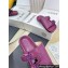 Loewe Ease Women/Men slides in goatskin Purple 2024