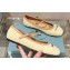 Prada Woven Raffia ballerinas with strap Creamy 2024