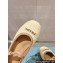 Prada Woven Raffia ballerinas with strap Creamy 2024