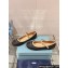 Prada Woven Raffia ballerinas with strap Black 2024