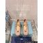 Prada Patent leather ballerinas with strap and logo-engraved metal buckle 1F567N Beige 2024