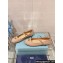 Prada Patent leather ballerinas with strap and logo-engraved metal buckle 1F567N Beige 2024