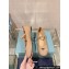 Prada Patent leather ballerinas with strap and logo-engraved metal buckle 1F567N Beige 2024