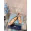 Prada Patent leather ballerinas with strap and logo-engraved metal buckle 1F567N Beige 2024