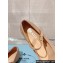 Prada Patent leather ballerinas with strap and logo-engraved metal buckle 1F567N Beige 2024
