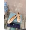 Prada Patent leather ballerinas with strap and logo-engraved metal buckle 1F567N Creamy 2024