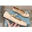 Prada Patent leather ballerinas with strap and logo-engraved metal buckle 1F567N Creamy 2024