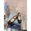 Prada Patent leather ballerinas with strap and logo-engraved metal buckle 1F567N Black 2024