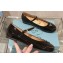 Prada Patent leather ballerinas with strap and logo-engraved metal buckle 1F567N Black 2024