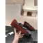 Chanel Mary Janes in Tweed Red and Grosgrain Black 2024