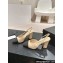 Chanel Heel 9cm Lambskin & Grosgrain Slingbacks G45509 Beige 2024