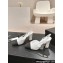 Chanel Heel 9cm Lambskin & Grosgrain Slingbacks G45509 White 2024