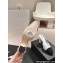 Chanel Heel 9cm Lambskin & Grosgrain Slingbacks G45509 White 2024