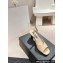 Chanel Heel 5.5cm Lambskin Sandals G45619 Beige 2024