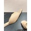 Chanel Heel 5.5cm Lambskin Sandals G45619 Beige 2024