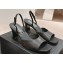 Chanel Heel 5.5cm Lambskin Sandals G45619 Black 2024
