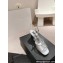 Chanel Heel 5.5cm Lambskin Sandals G45619 Silver 2024