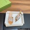 Gucci Heel 7.5cm Women's GG slide sandals 772416 in Gold with GG crystals 2024