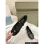 Prada Nappa leather ballerinas with strap and logo-engraved metal buckle 1F567N Black 2024