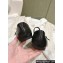 Prada Nappa leather ballerinas with strap and logo-engraved metal buckle 1F567N Black 2024