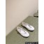 Prada Nappa leather ballerinas with strap and logo-engraved metal buckle 1F567N White 2024